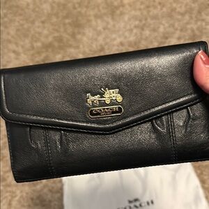 Coach Madison Leather Checkbook Wallet